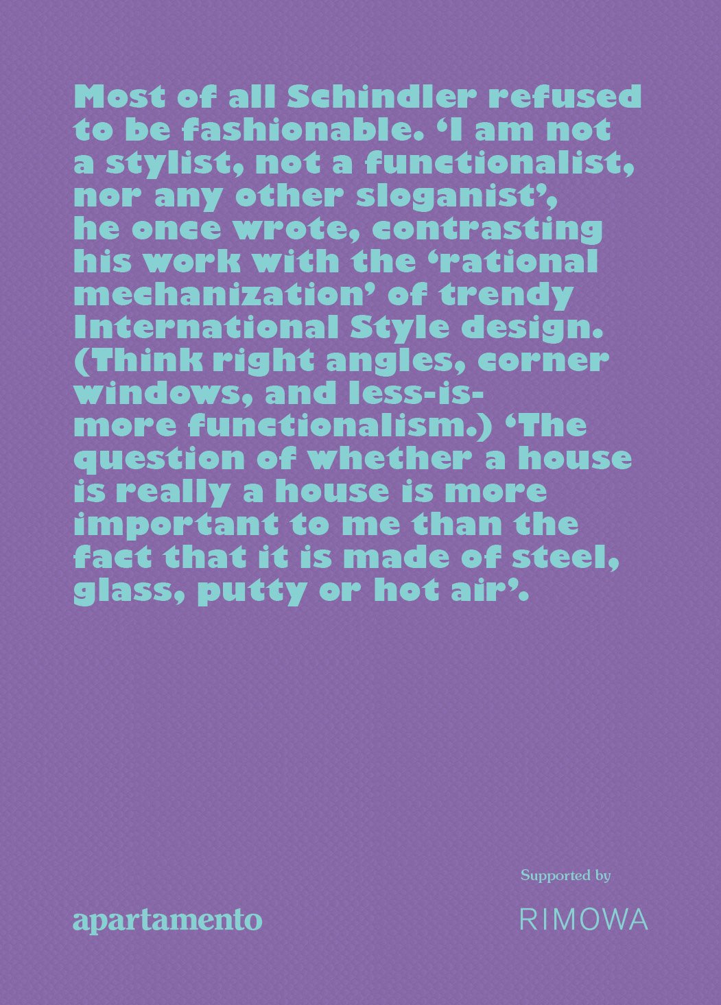 The Walker House RM Schindler Back Cover