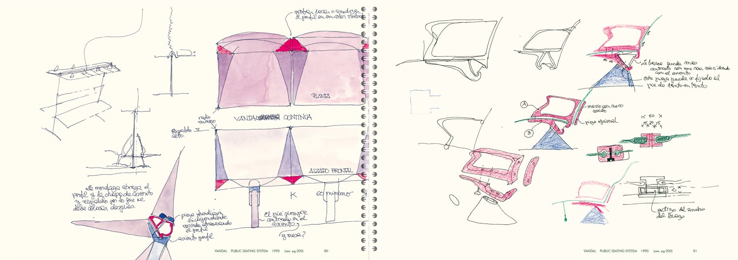 interior from Sketchbook: The Industrial Design of Oscar Tusquets Blanca book