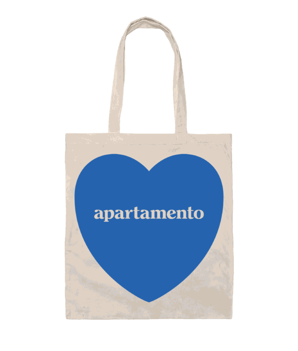Apartamento Heart Tote Bag (blue flame)