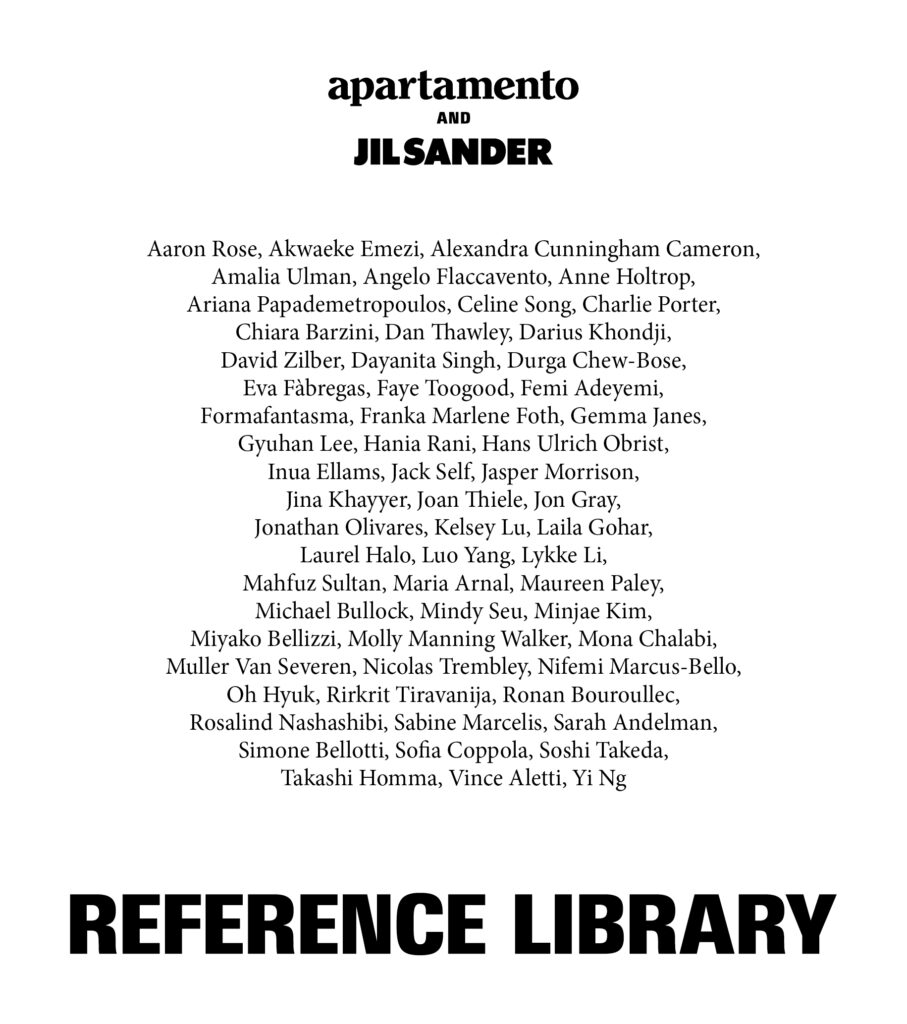 Reference Week Reference LibraryApartamento x Jil SanderMilan Design Week 2026